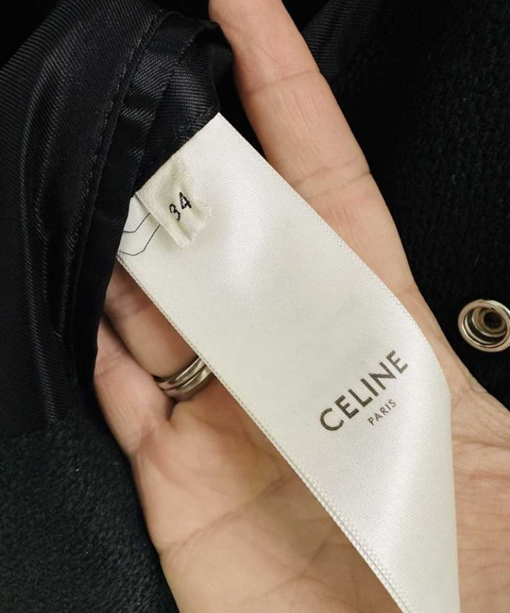 Celine Celine Teddy Wool Logo Detail Bomber Jacket - image 7