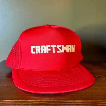 Craftsman × Hat Craftsman Tools Red Mesh Snapback 