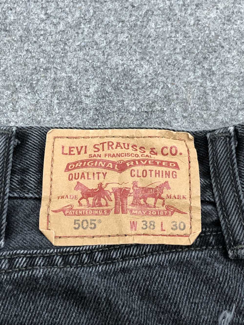 Levi's × Vintage Vintage Levi's 505 Super Black J… - image 5