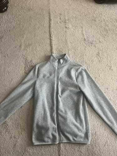 Asos ASOS DESIGN polar fleece track jacket in gray