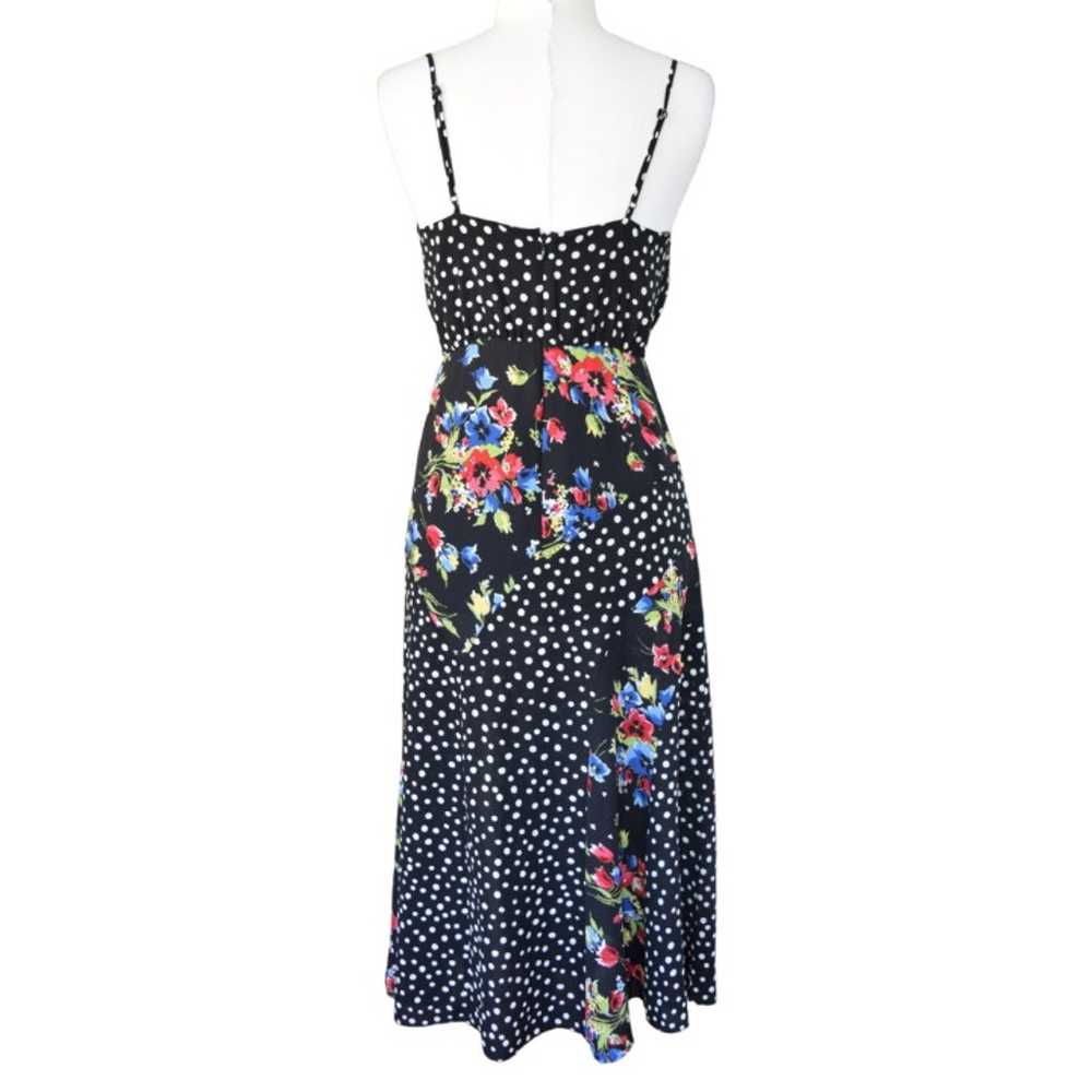 LIKELY Saige Midi Dress Black Floral Dot Size 4 - image 4