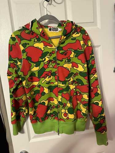 BAPE Sta Camo Shark Full Zip Hoodie Yellow