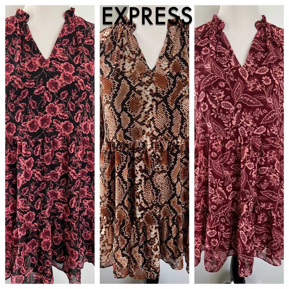 Women’s Bundle Express Peasant Mini Dresses/Tunic… - image 1