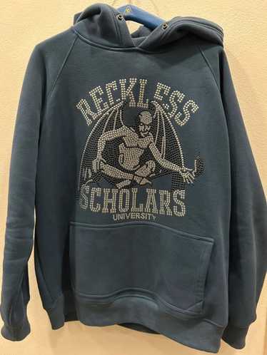 Streetwear Graphic buy Rhinestone Hoodie Reckless Scholars Hoodie