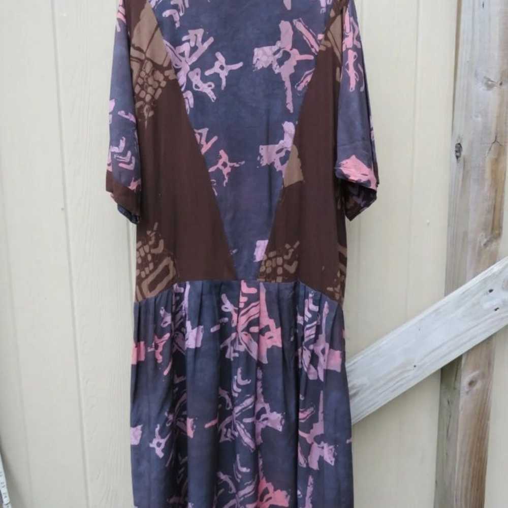 Vintage Kusnadi New York Kimono Maxi Dress Lagenl… - image 1