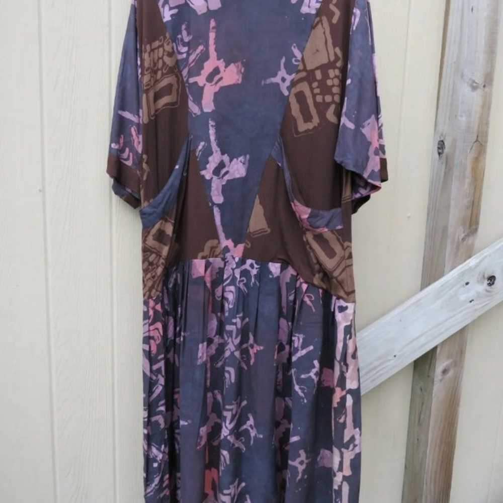Vintage Kusnadi New York Kimono Maxi Dress Lagenl… - image 2