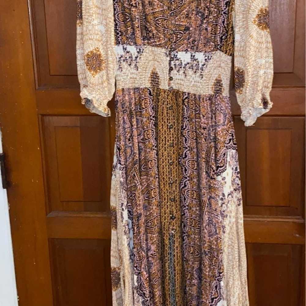 Free People Endless Summer Turning Up The Temperature Maxi Dress Strapless  M NWT