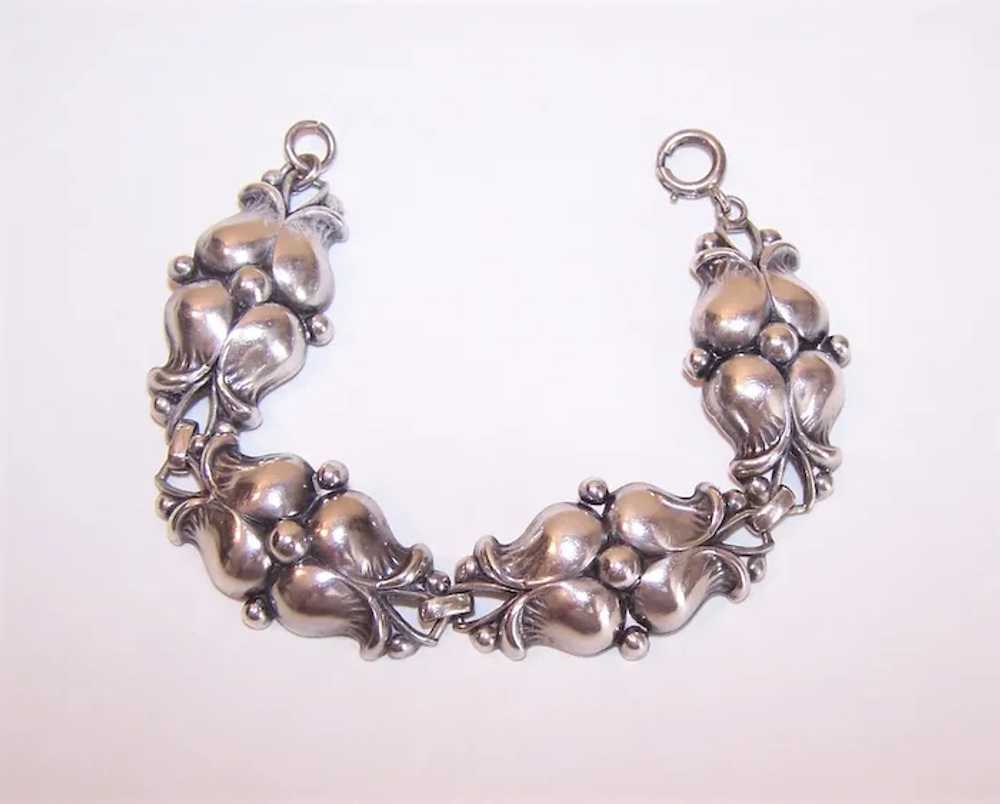 Danish Modern Sterling Silver Link Bracelet - Sty… - image 5