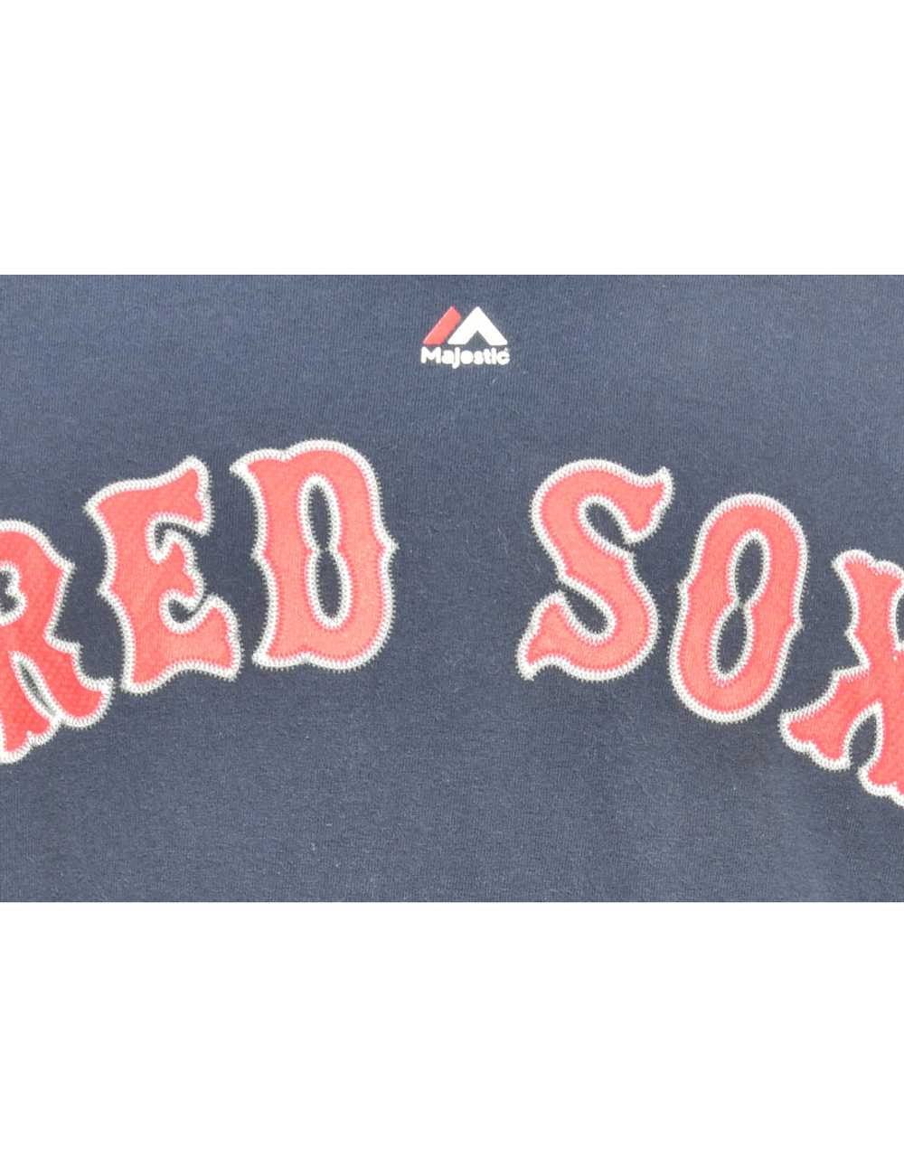 Red Sox Navy Majestic Sports T-shirt - L - image 3