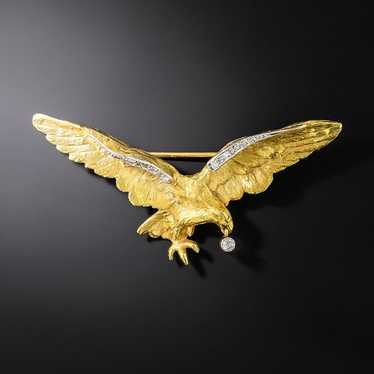 Antique Flying Eagle Brooch, England, Circa 1900