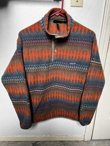 patagonia synchilla フリース L 80s〜90s Vintage 90s Patagonia Leaf Pattern Synchilla Fleece 8 Mens S