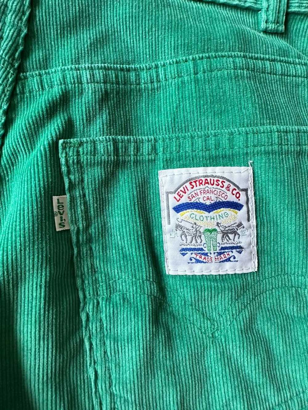 LEVI'S 80s green cords (27") - image 3