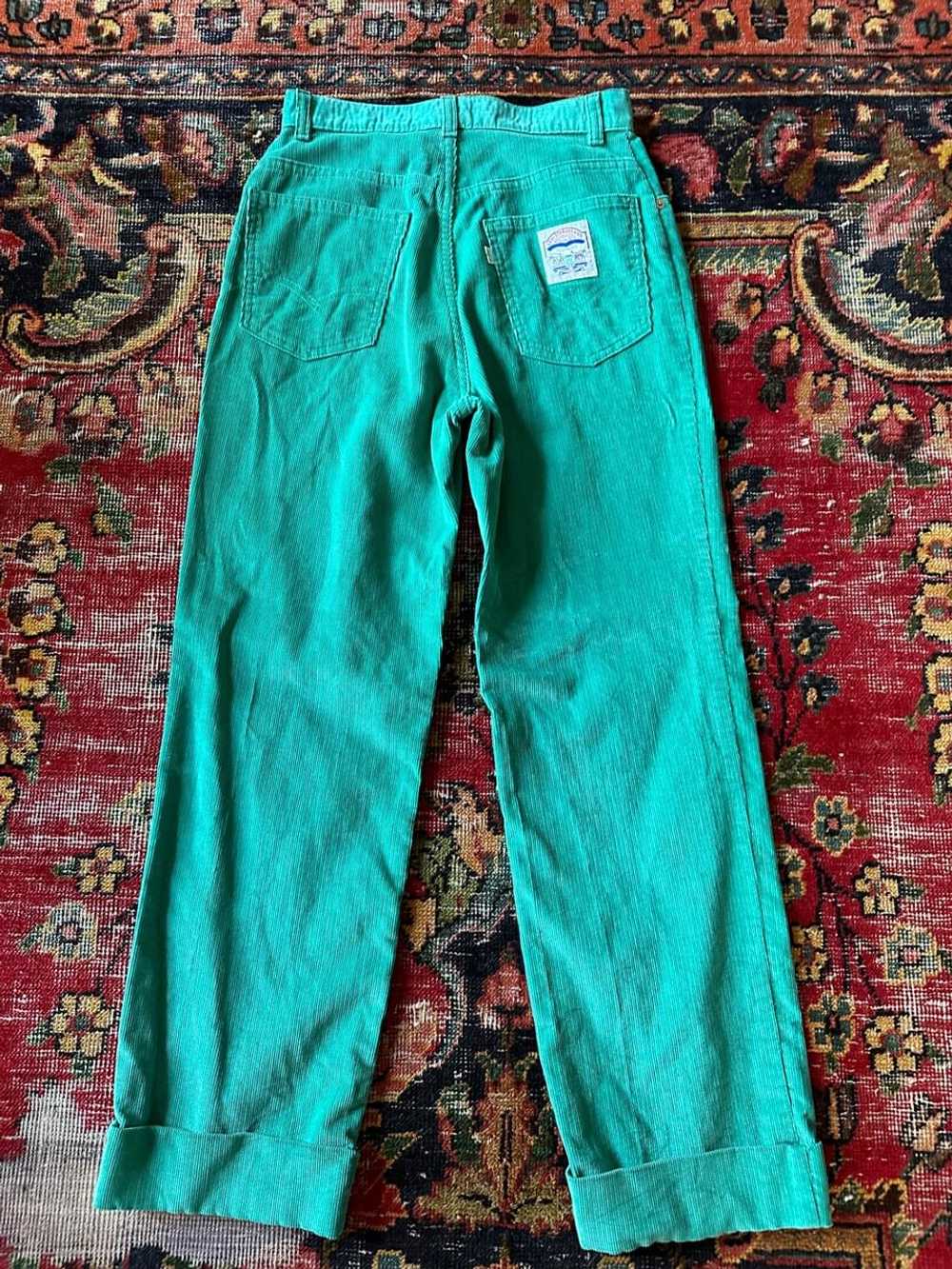 LEVI'S 80s green cords (27") - image 4