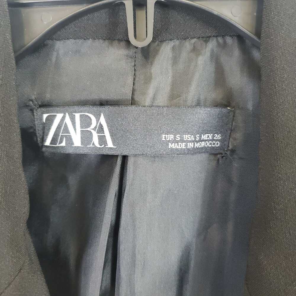 Zara Men Black Blazer Jacket Sz S - image 3