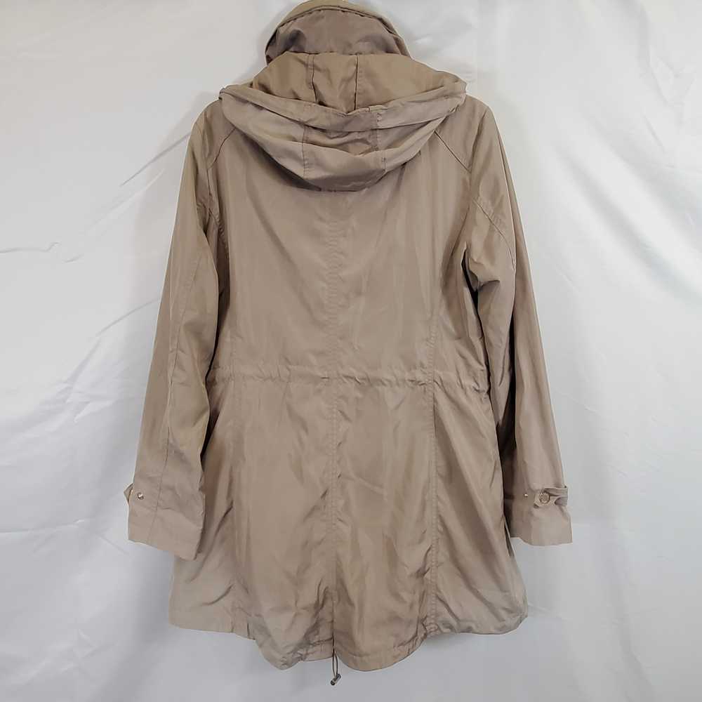 Michael Kors Women Beige Trench Rain Coat sz L - image 2