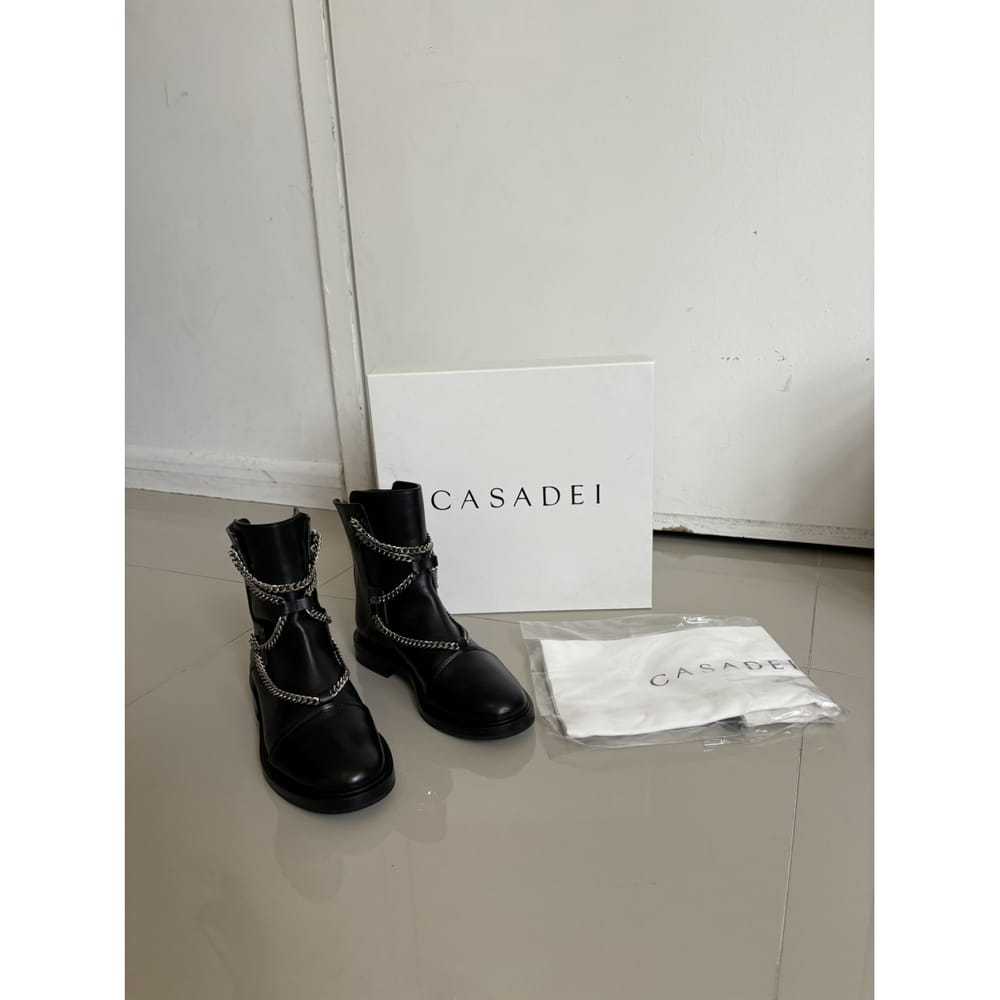 Casadei Leather biker boots - image 2