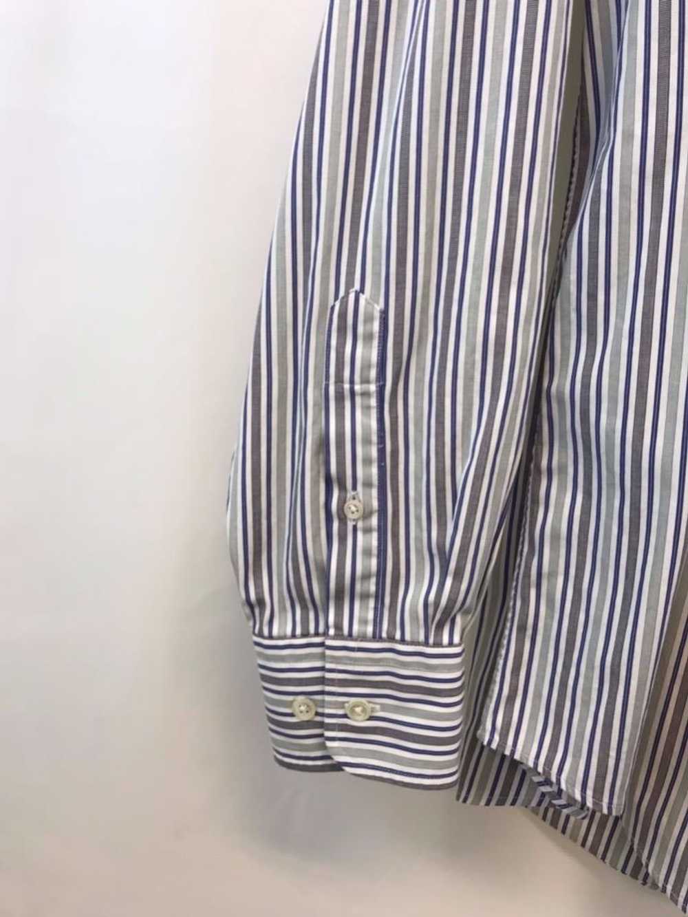 Faconnable Men's Green & Blue Striped Long Sleeve… - image 3
