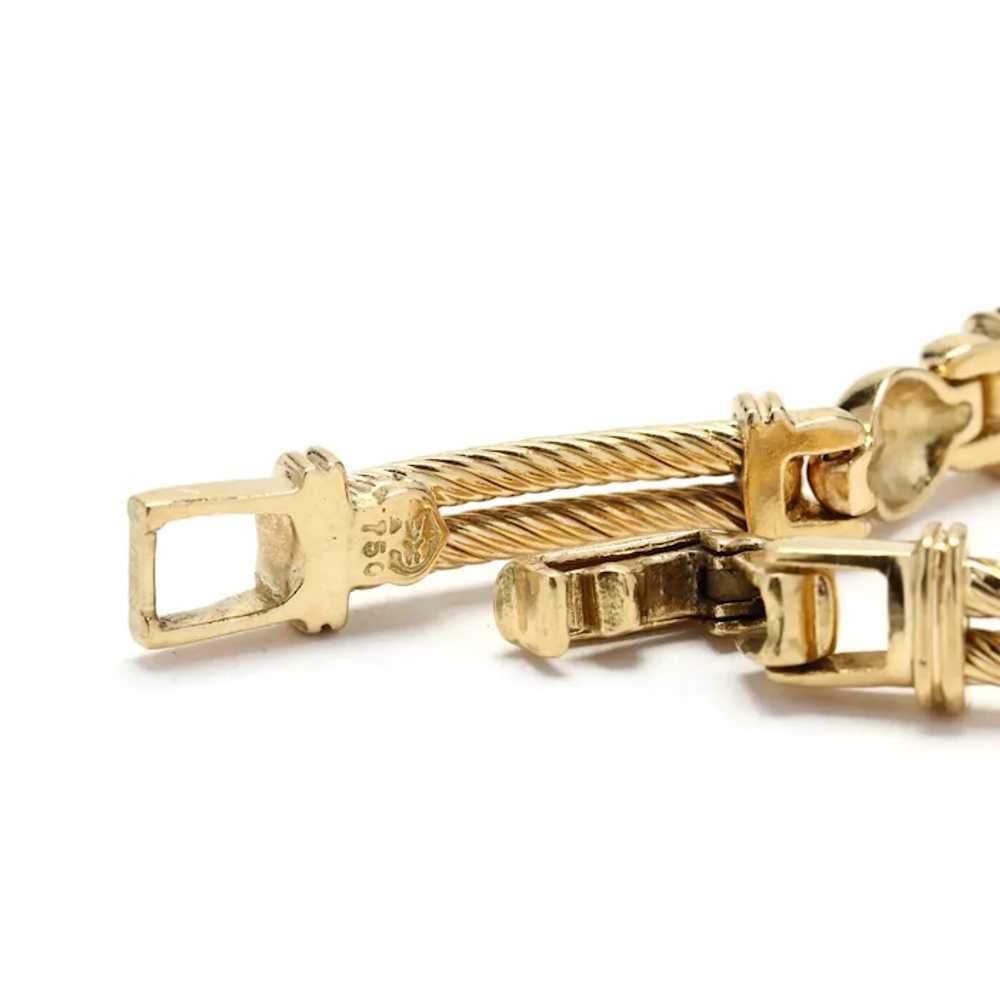 0.30ctw Diamond Line Bracelet, 18k Yellow Gold, L… - image 4