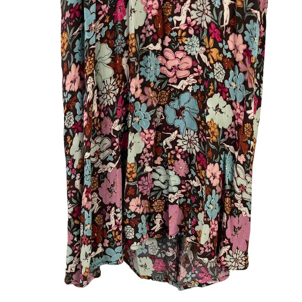 Frnch Aida Multicolor Floral Open Tie-Back Dress … - image 5