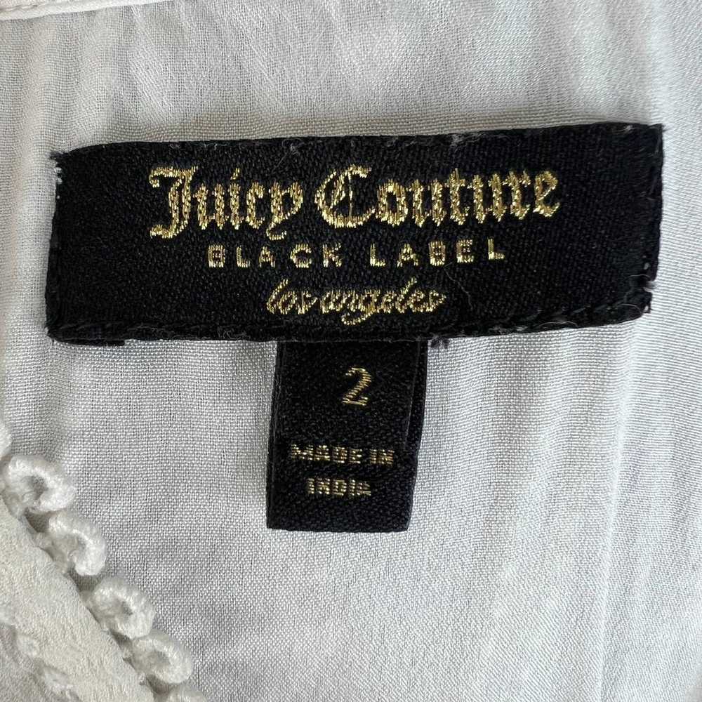Juicy Couture Black Label White Bell Sleeve VNeck… - image 8