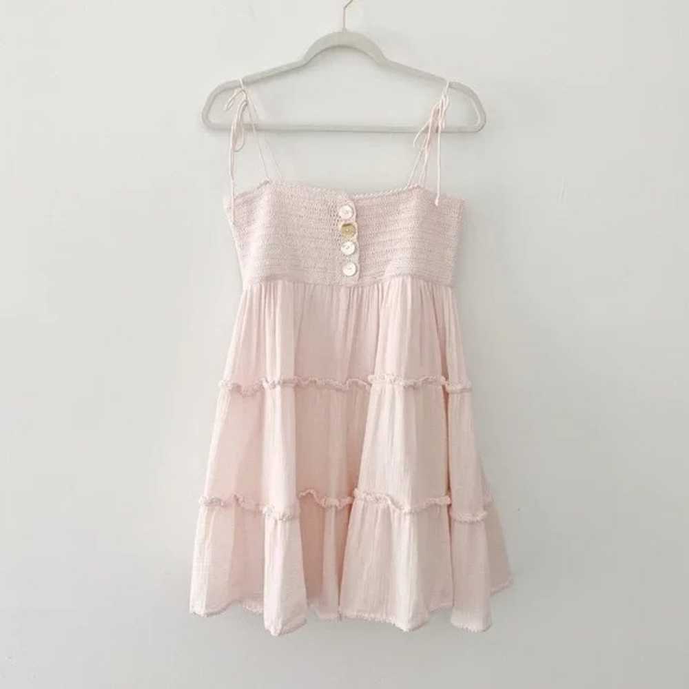 She Made Me Liv Crochet Tiered Mini Babydoll Dres… - image 6