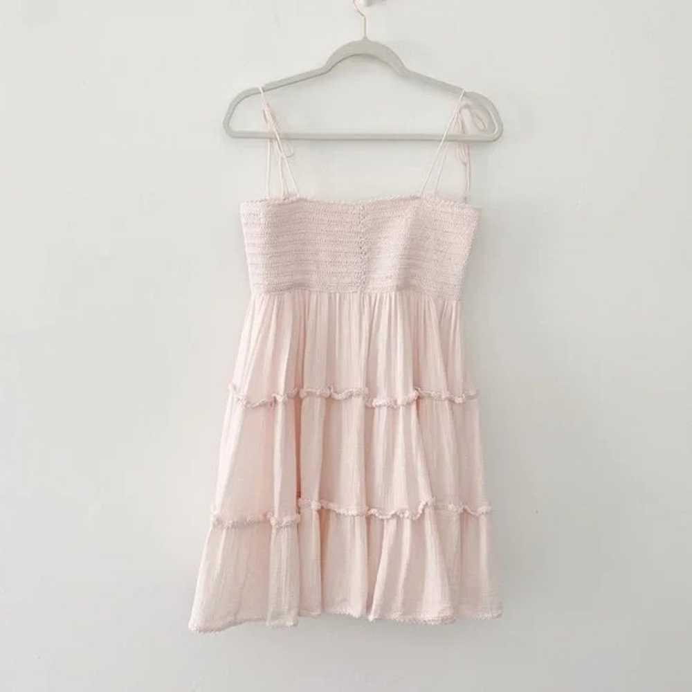 She Made Me Liv Crochet Tiered Mini Babydoll Dres… - image 7