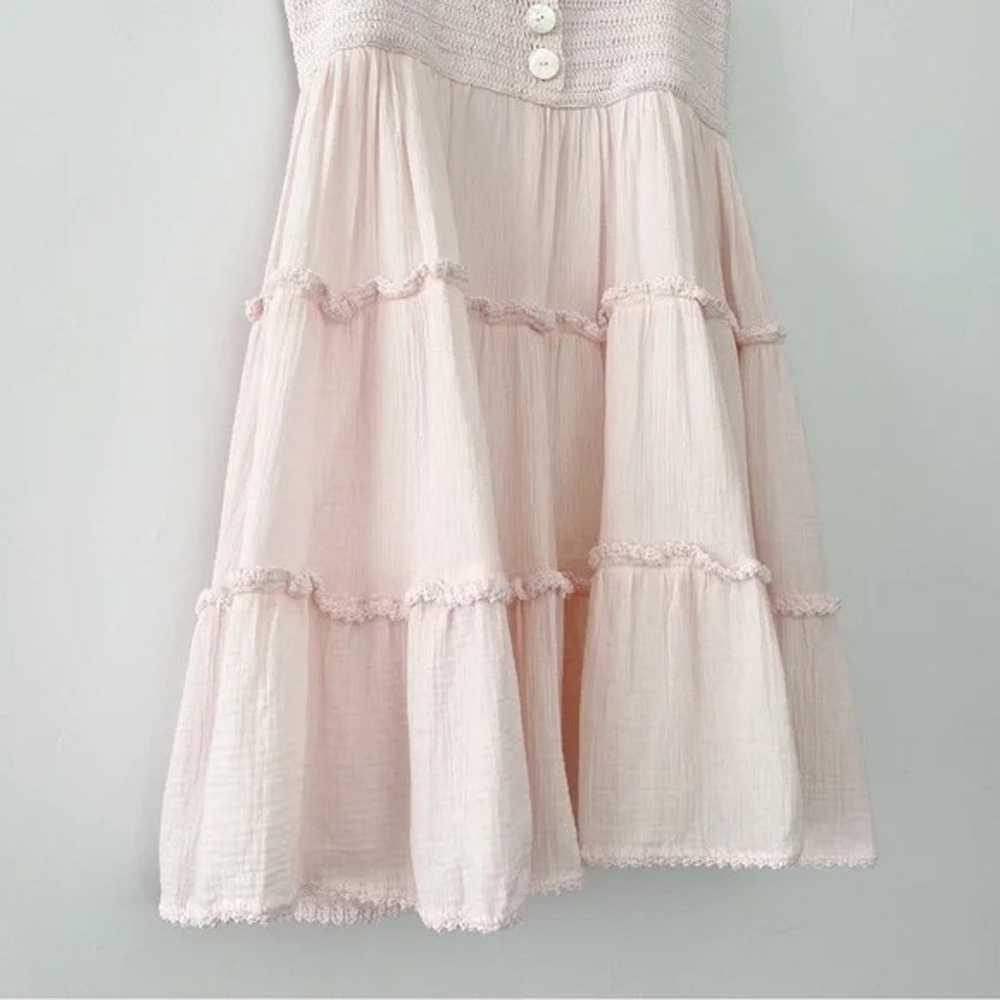 She Made Me Liv Crochet Tiered Mini Babydoll Dres… - image 9