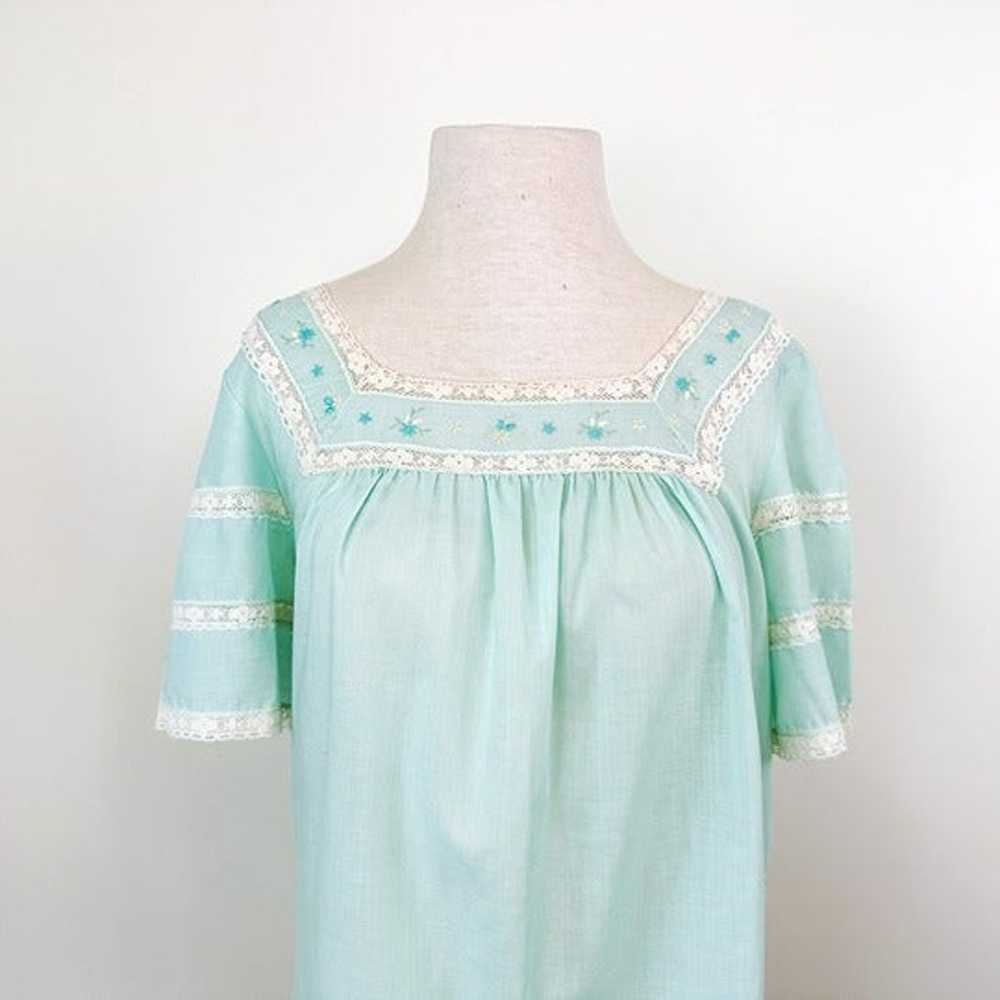 Vintage 60s-70s Embroidered Peasant Mexican Style… - image 3