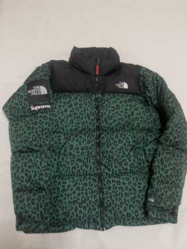 Supreme tnf leopard sale nuptse jacket