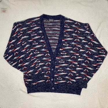 New Era Vintage New Era Knit Button Cardigan bigg… - image 1