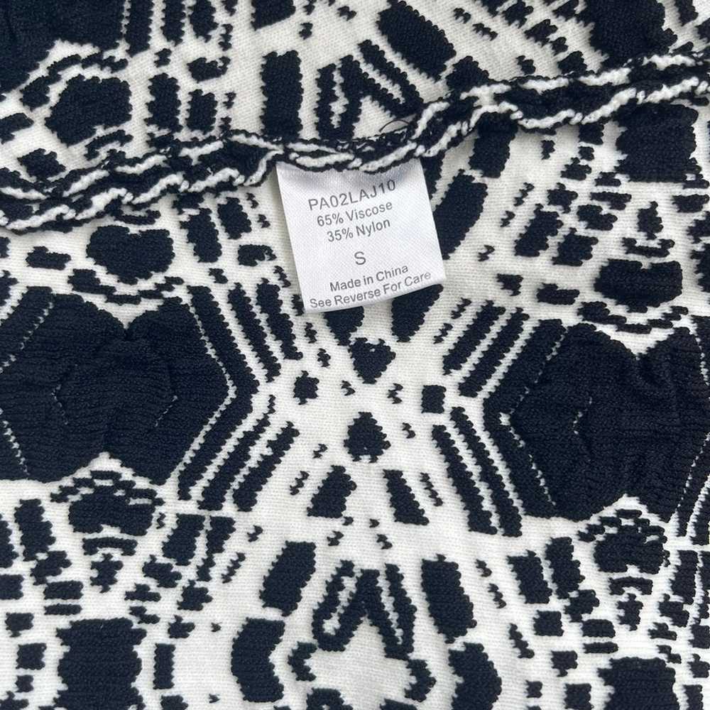 Parker Naima Jacquard Knit Dress in Black and Whi… - image 7