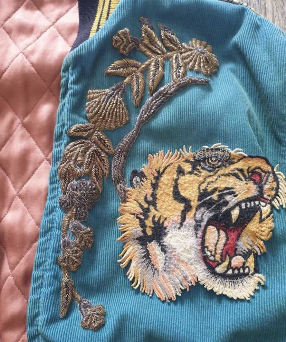 Gucci Gucci Velour Tiger Loved Dragon Application… - image 5