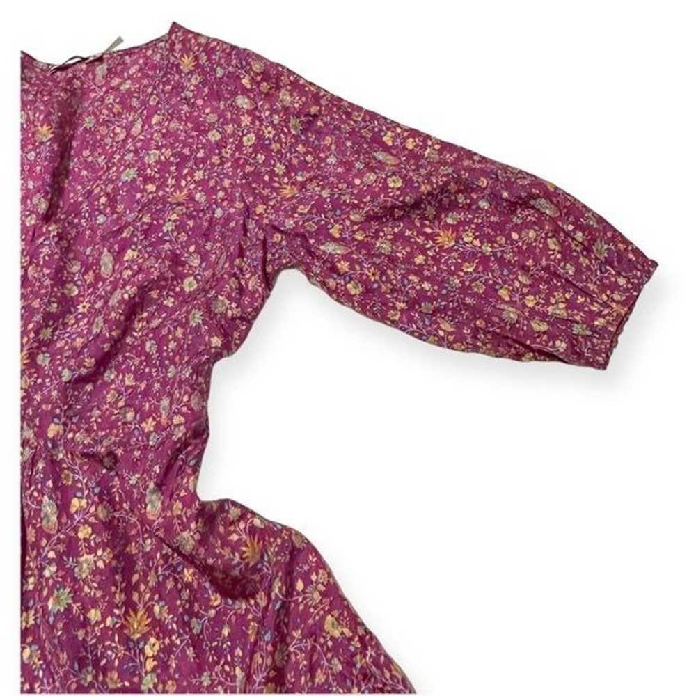 Mes Demoiselles Floral Print Silk Dress In Purple… - image 10