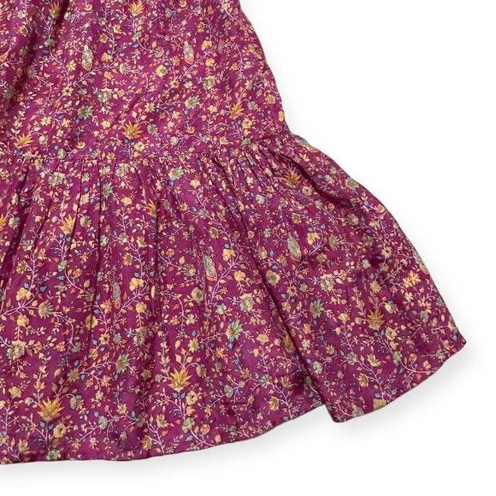Mes Demoiselles Floral Print Silk Dress In Purple… - image 11