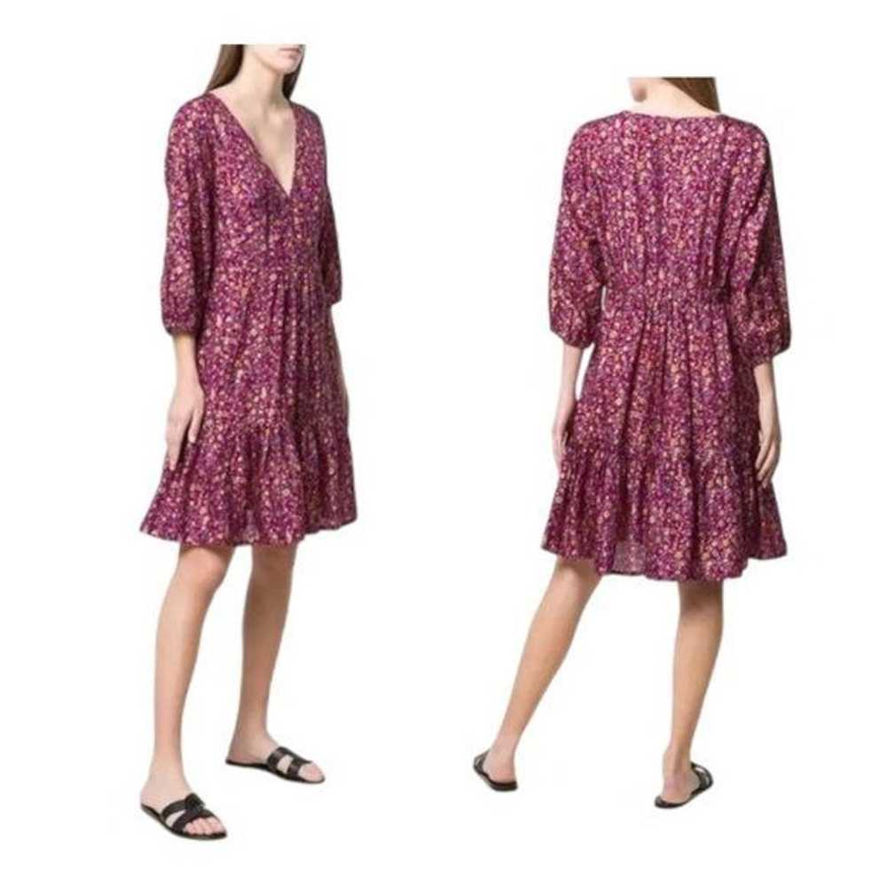 Mes Demoiselles Floral Print Silk Dress In Purple… - image 2