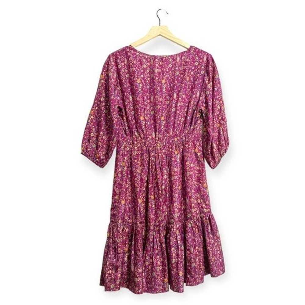 Mes Demoiselles Floral Print Silk Dress In Purple… - image 4