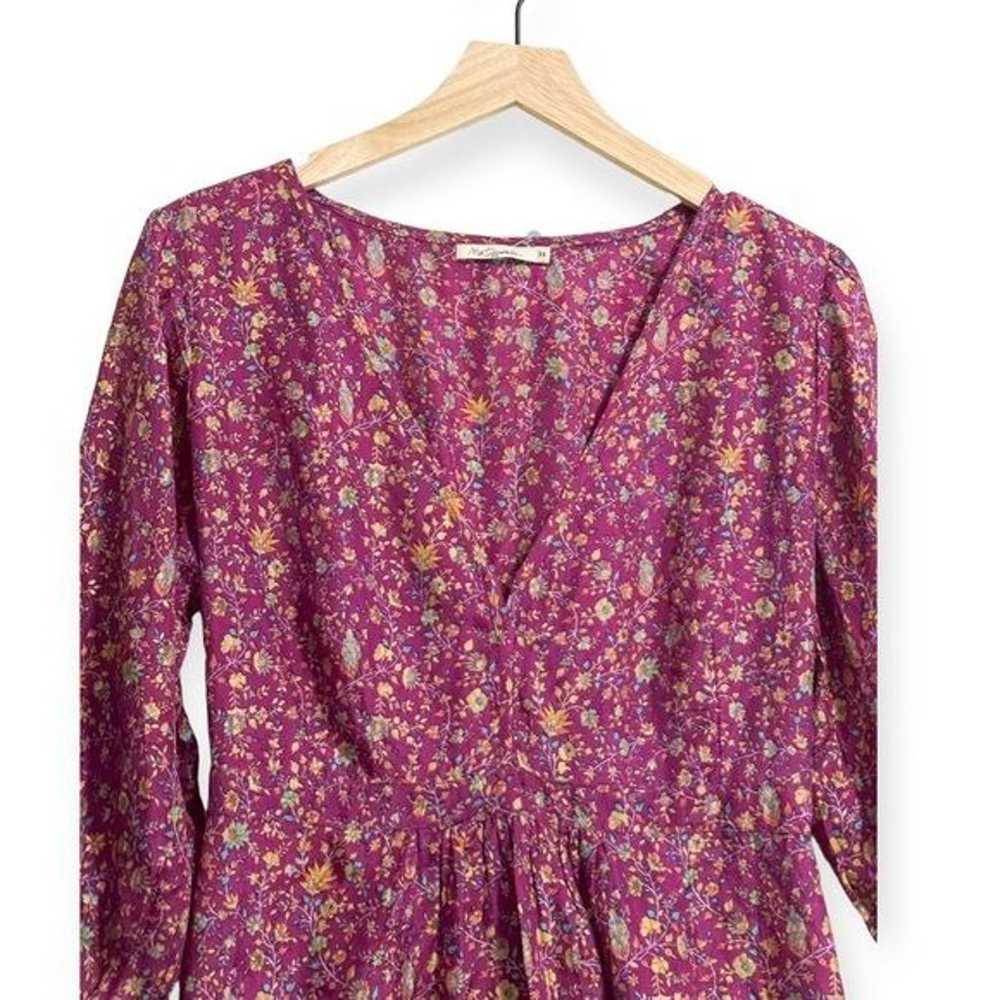 Mes Demoiselles Floral Print Silk Dress In Purple… - image 6