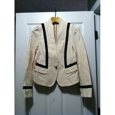 Loft LOFT WOMEN'S BEIGE 100%COTTON JACKET SIZE: 6