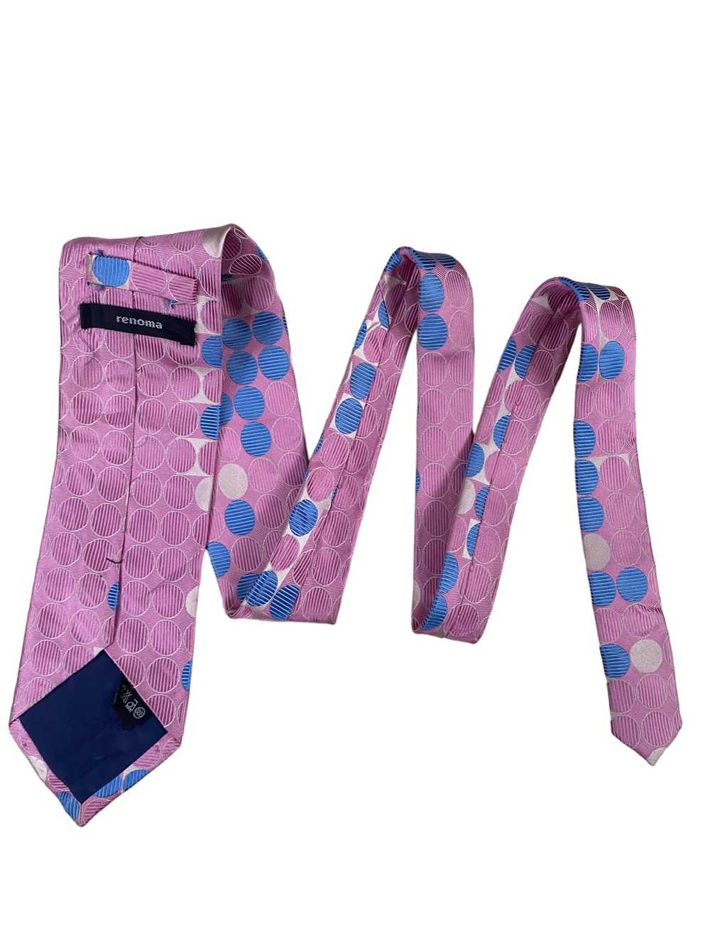 Brand × Renoma RENOMA Paris pink tie silk - image 2