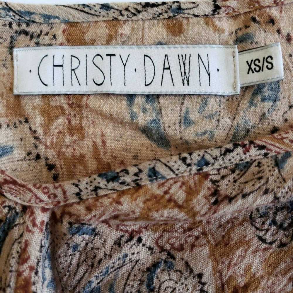 CHRISTY DAWN Poppy boho floral kaftan caftan maxi… - image 4