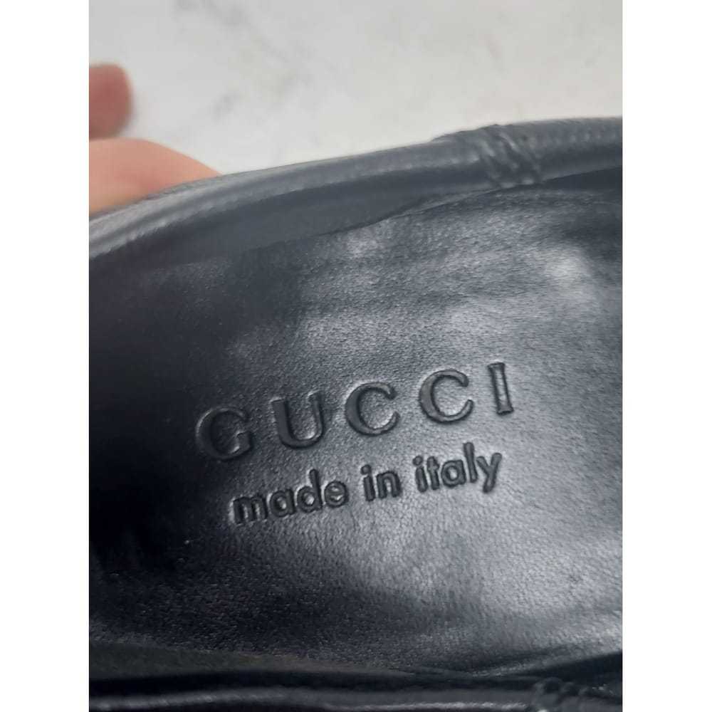 Gucci Brixton leather flats - image 10
