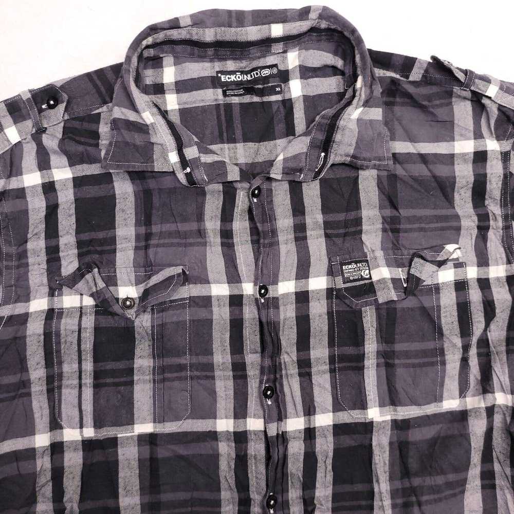 Ecko Unltd. Ecko Unltd Madras Flannel Shirt Men S… - image 1