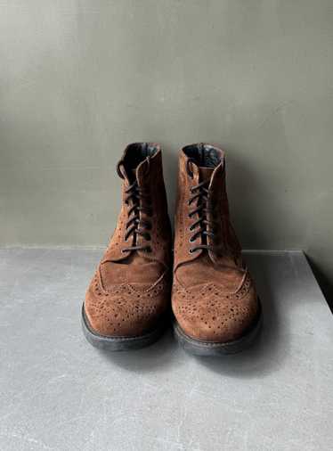 Italian Designers BOEMOS Italy Made Brown Suede Le