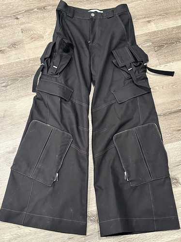 Dion Lee Black Multi Pocket Cargo Pants