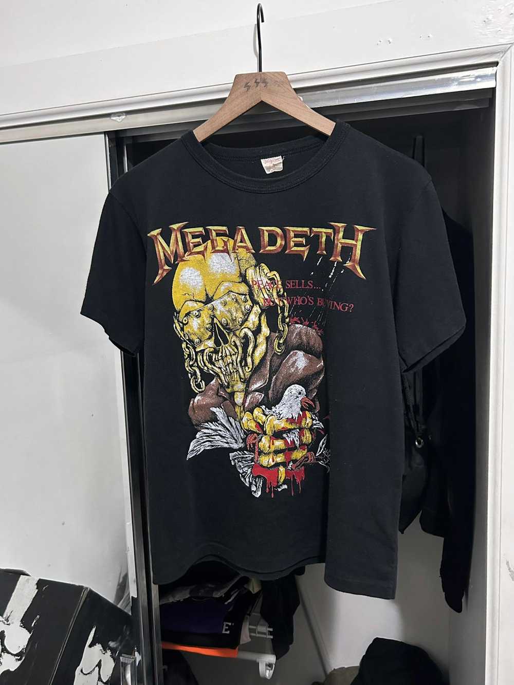 Band Tees × Megadeth × Vintage 87’ Megadeth Peace… - image 1
