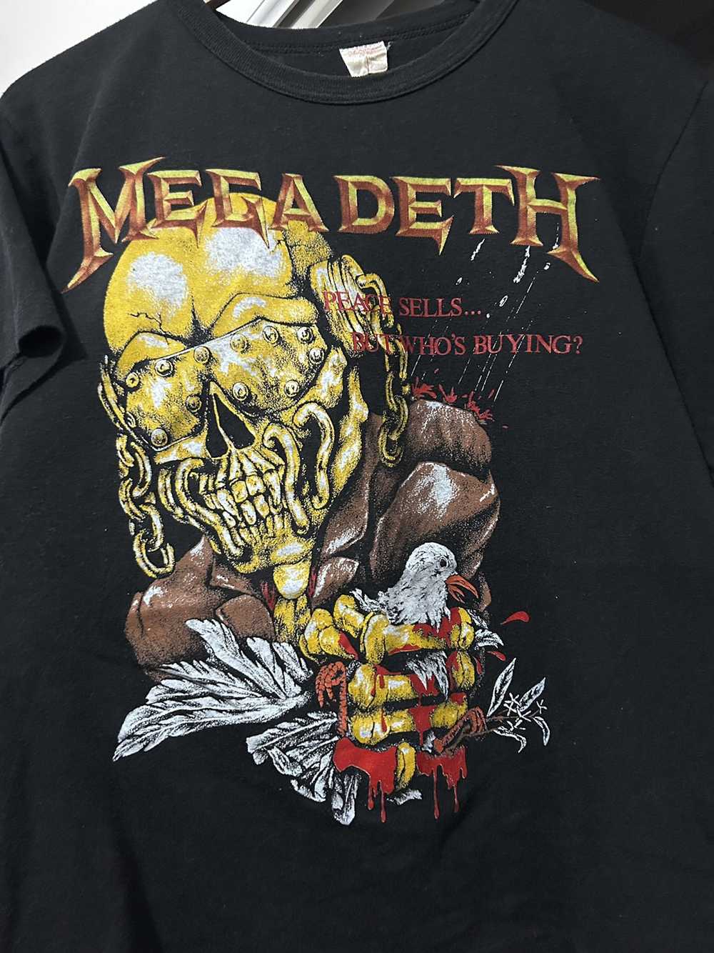Band Tees × Megadeth × Vintage 87’ Megadeth Peace… - image 2