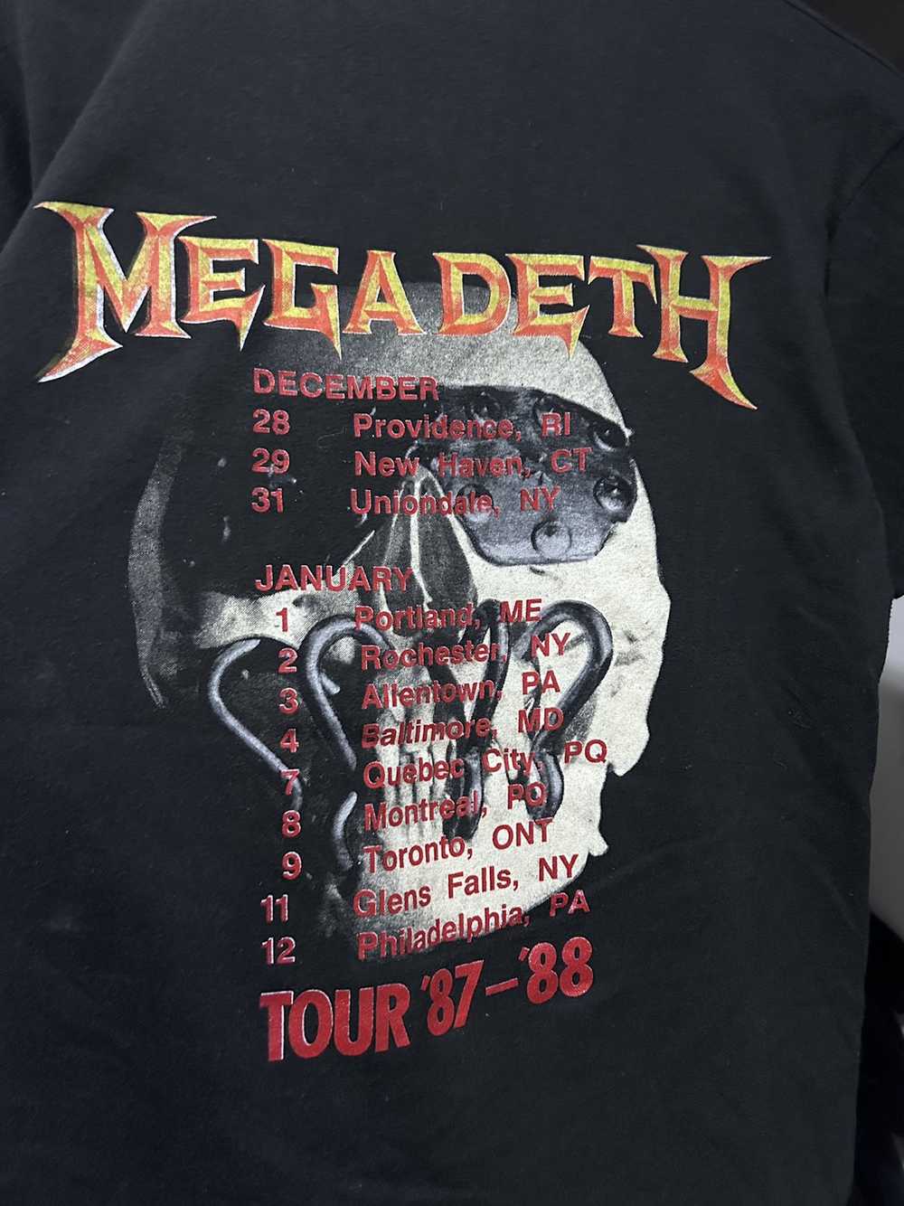 Band Tees × Megadeth × Vintage 87’ Megadeth Peace… - image 6