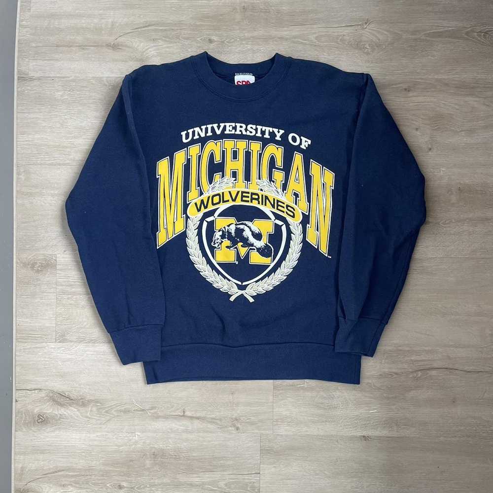 Other Vintage 90s university of Michigan navy blu… - image 1