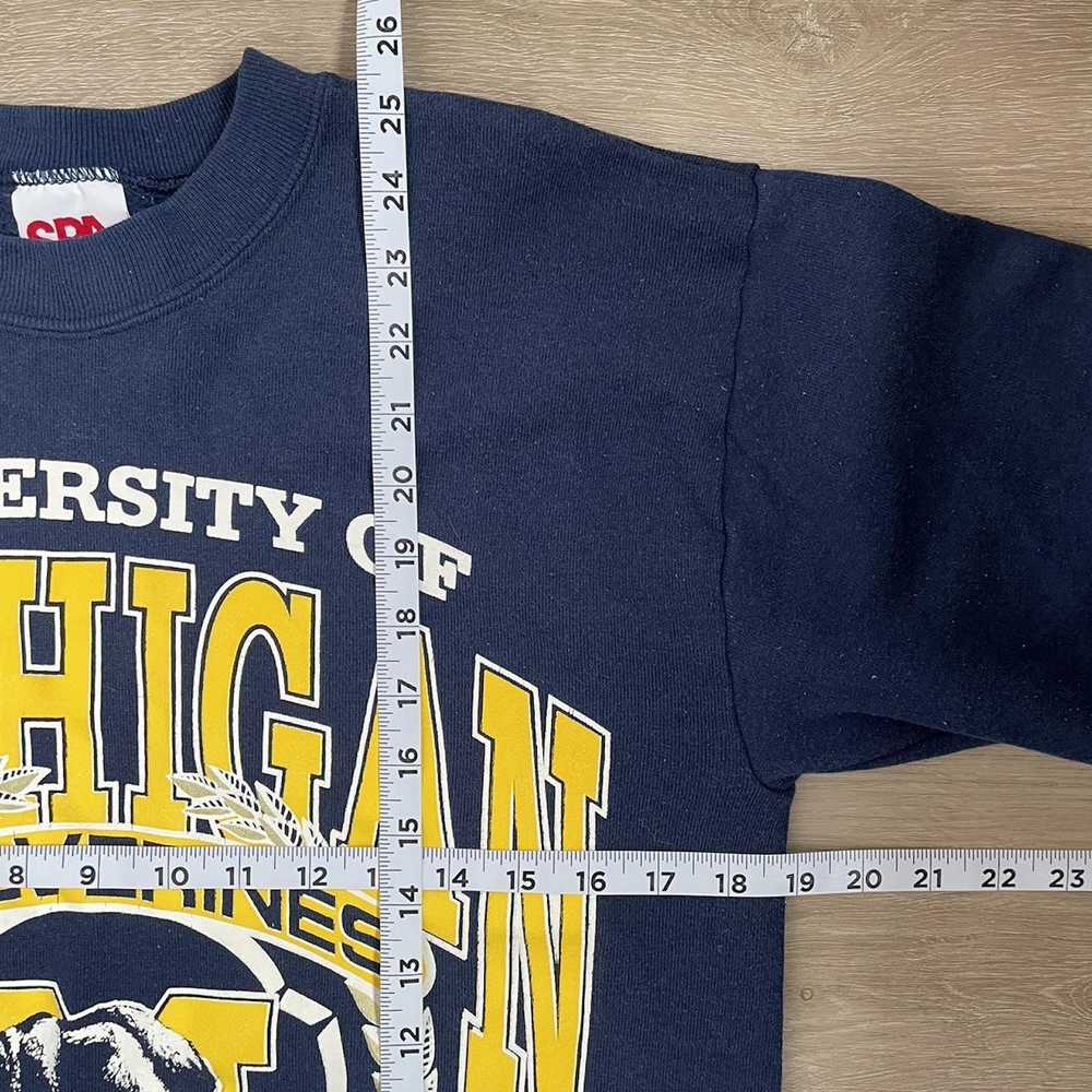 Other Vintage 90s university of Michigan navy blu… - image 4