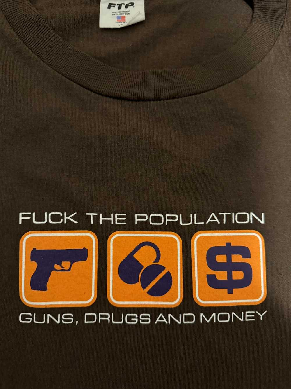 Fuck The Population Fuck The Population T-Shirt - image 2